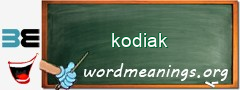 WordMeaning blackboard for kodiak